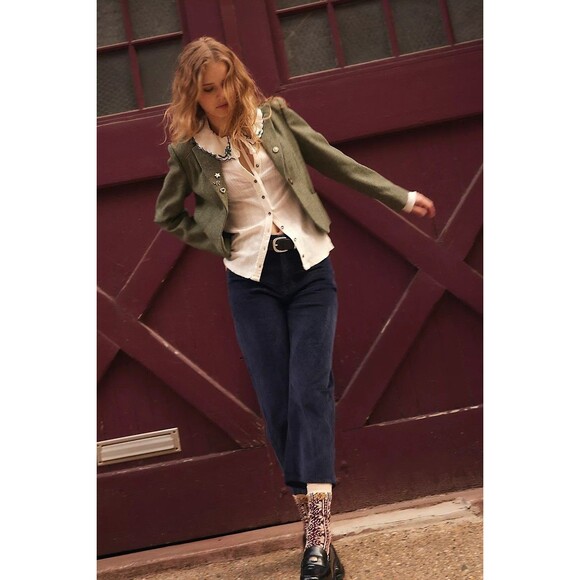 Free People Juniper Long Sleeve Cardi Top Buttondown Embroidered XS NEW 284276 - Picture 3 of 8